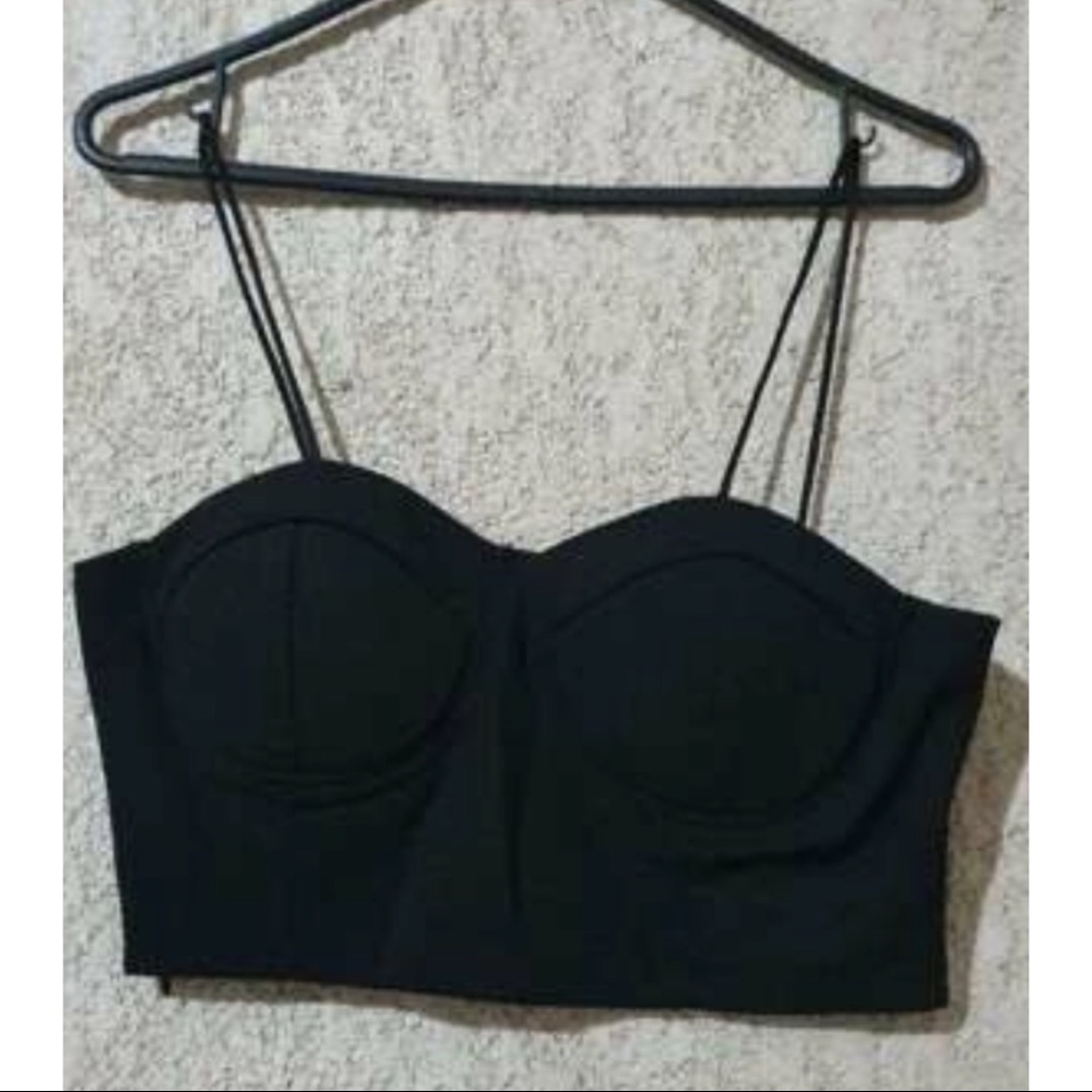 Black crop top